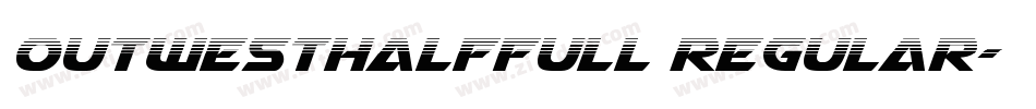 OutwestHalfFull Regular字体转换